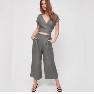 Wilfred Brax Linen Jumpsuit -red